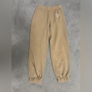 tan sweatpants